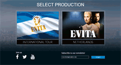 Desktop Screenshot of evitathemusical.com